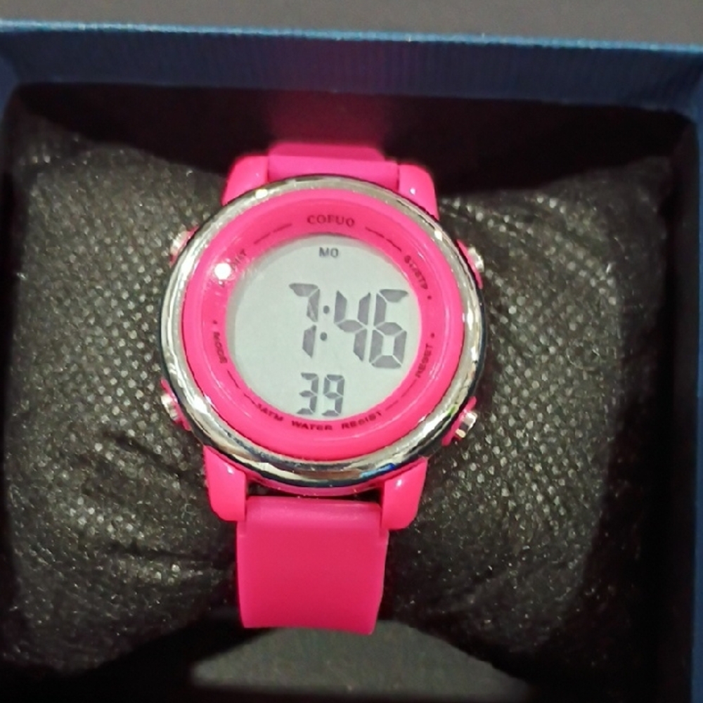 Pink Digital Women's Watch